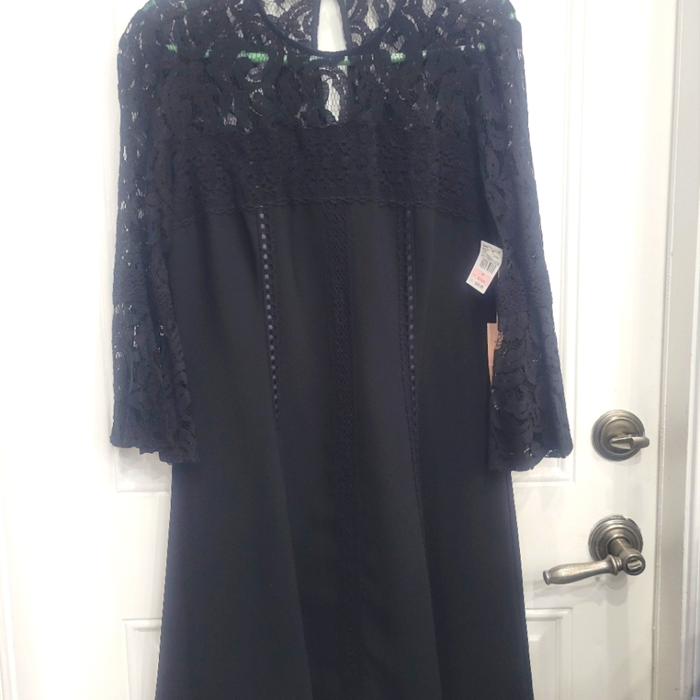 Nanette Lepore 10 black dress nwt